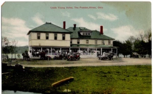 POSTKARTE Louis Young's Resort & Hotel The Feeder Akron Ohio alt Vintage 0636 - Bild 1 von 2