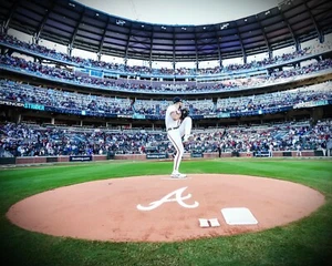 Spencer Strider Brocche Tumulo Atlanta Braves 8x10 MLB Foto - Foto 1 di 1