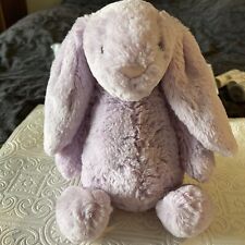 Bashful Bunny Rabbit Plush Soft  Lavender 12” Soft Lovey Shelf Sitter
