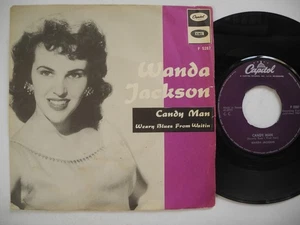 WANDA JACKSON Candy Man / Weary Blues From Waitin' 45 7" single 1964 Sweden VG+ - Picture 1 of 2