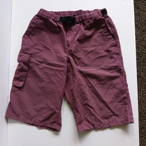 Patagonia Small Youth Boys Girls Adjustable Shorts Plum Purple Pockets Long - Picture 1 of 8