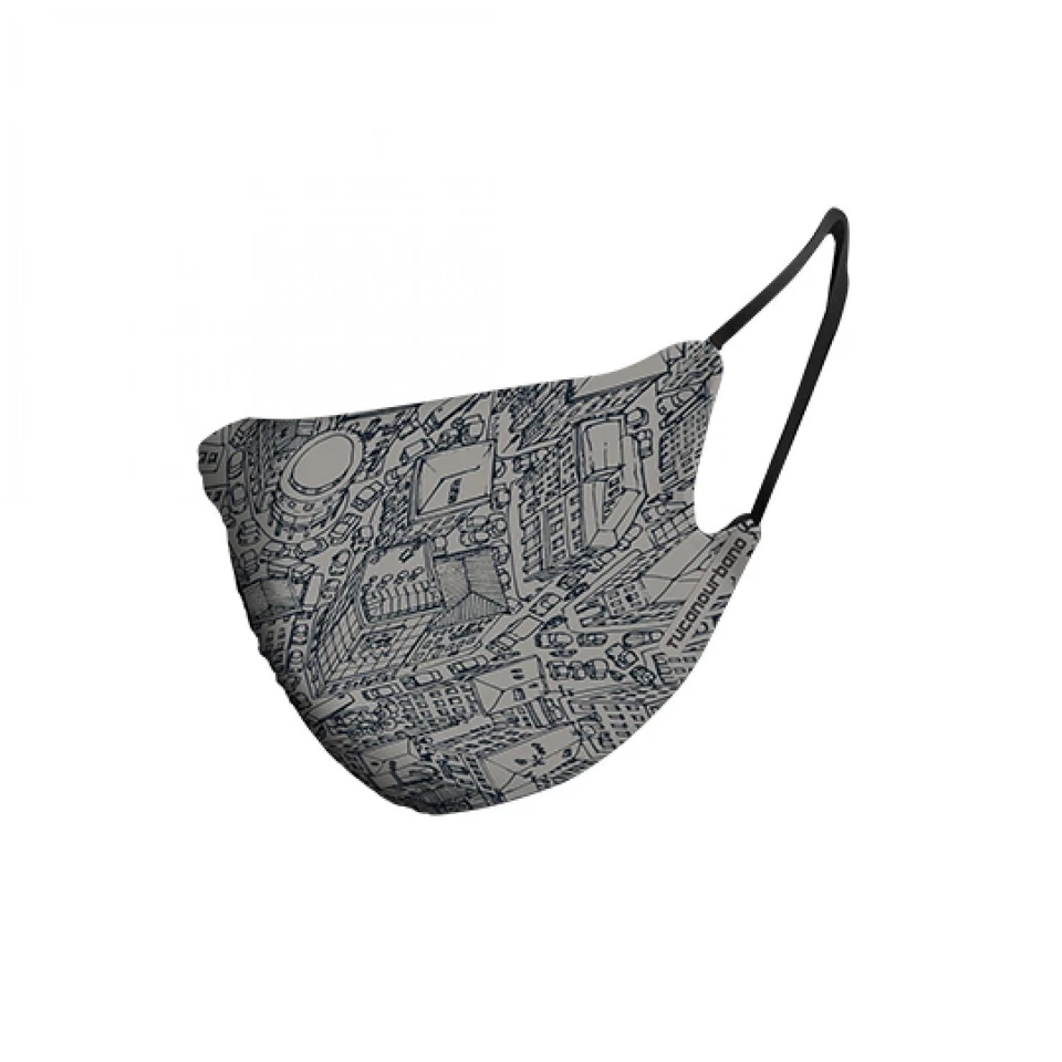 MASQUE ANTI POLLUTION TUCANO RINA CITY GRIS REGLABLE (LOT DE 2) - Photo 1/1