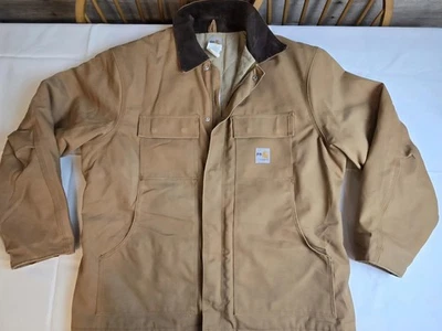 Carhartt Jacket Mens Extra Large Brown FR Flame Resistant Quilt Lined Canvas - Image 1 of 4