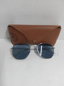 Vintage Ray Ban Blue Lense With Chrome Frames Aviator Style. Damaged Case. - Picture 1 of 7