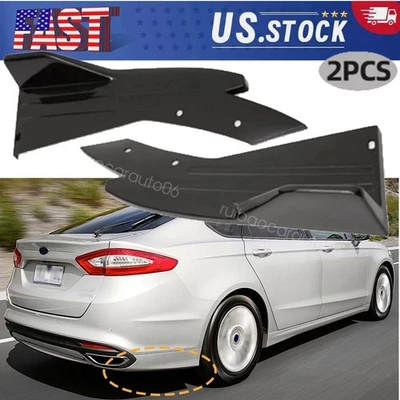 For Ford Mondeo Fusion Gloss Black Rear Spats Bumper Diffuser Splitter Canards Foto 1 de 4