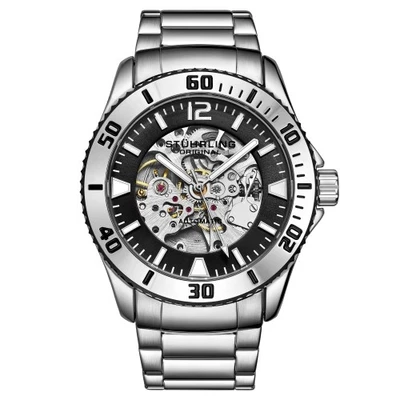 Reloj Hombre Stuhrling 3963 1 Automático Esqueleto Acero Inoxidable Pulsera Foto 1 de 4