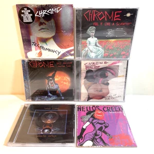 4 CHROME / 2 HELIOS CREED ALBUM LOT (CD) Post Punk Electronic Rock NEW - Imagen 1 de 19