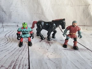 Imaginext Fantasía Medieval Lote de 3 Figuras 2001 Duende Caballero Caballo - Imagen 1 de 10