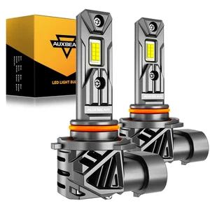 AUXBEAM 9005 HB3 LED Headlights High Beam Super Bright White 6500K 120W 28000LM - Picture 1 of 13