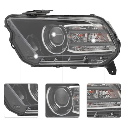 For 2013-2014 Ford Mustang HID Headlight Assembly Left Driver Side Headlamp Foto 1 de 4