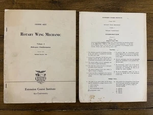 1961 Department Of The Air Force Rotary Wing Mechanic Helicopter Familiarization - Picture 1 of 16