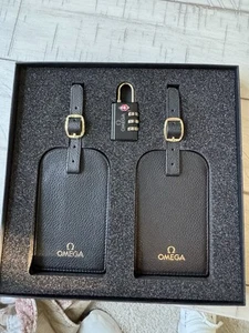 Omega Luggage Tags and Luggage Lock. Brand New - Picture 1 of 5