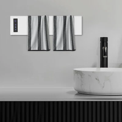 Calentador de toallas de aleación de aluminio con temporizador, carga de 20 kg, calentador eléctrico de baño Foto 1 de 4