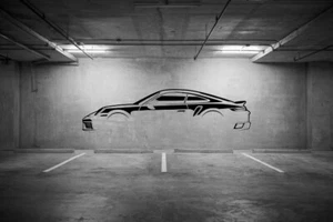 Silhoutte of a 991 Turbo S Garage Wall Decals - Picture 1 of 1