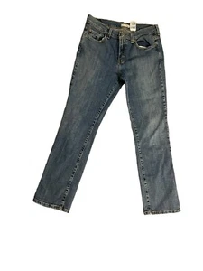 Levis 505 Straight Leg Jeans Womens 6 High Rise Stretch Med Wash Denim Blue - Picture 1 of 10