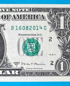 16 August 2014 : B 16082014 C BIRTHDAY Note $1 One Dollar Bill *UNC* - Picture 1 of 3