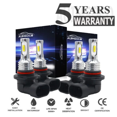 9005 9006 LED Headlight Lamps For Chevy C10 C/K 1500 Tahoe Silverado 1994-1998 - Image 1 of 4