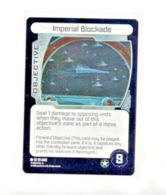 2008 WhizKids Star Wars Pocketmodel TCG Scum & Villainy  #52 - Imperial Blockade - Image 1 of 2