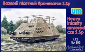 Unimodel 256 - 1/72 Auto blindata fanteria pesante S.Sp. Scala plastica seconda guerra mondiale um 256 - Foto 1 di 12