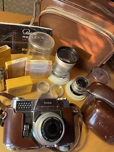 Kodak Retina Reflex III mit Tele- und Weitwinkelobjektiv - Bild 1 von 6