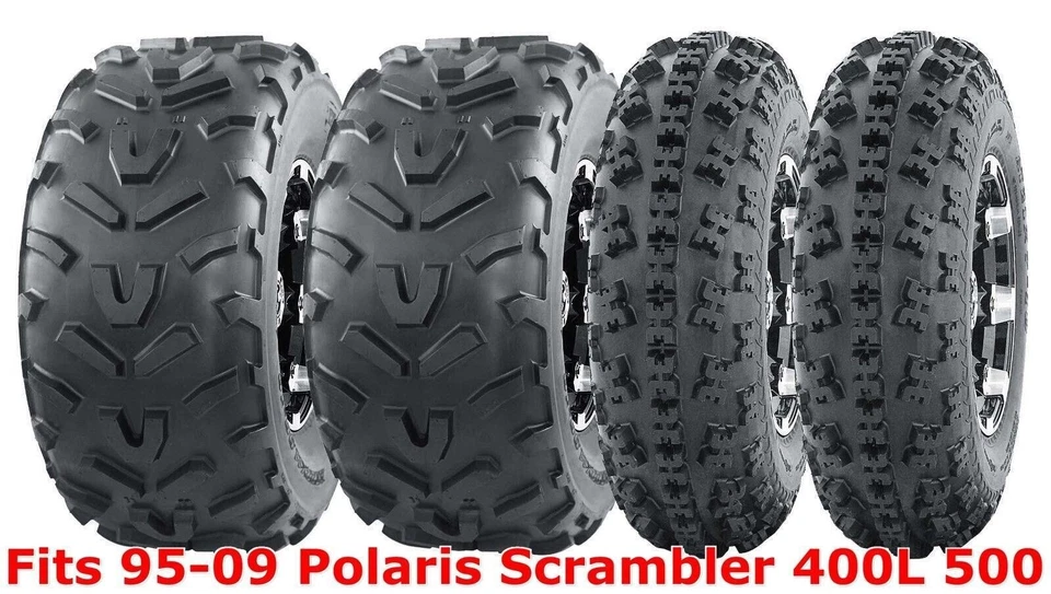 Juego completo neumáticos WANDA ATV 23x7-10 y 22x11-10 95-09 Polaris Scrambler 400L 500 Foto 1 de 4