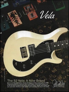 2015 PRS S2 Vela electric guitar series advertisement original 8 x 11 ad print - Picture 1 of 3