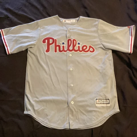 Majestic Philadelphia Phillies Bryce Harper Jersey Medium Cool Base Cover