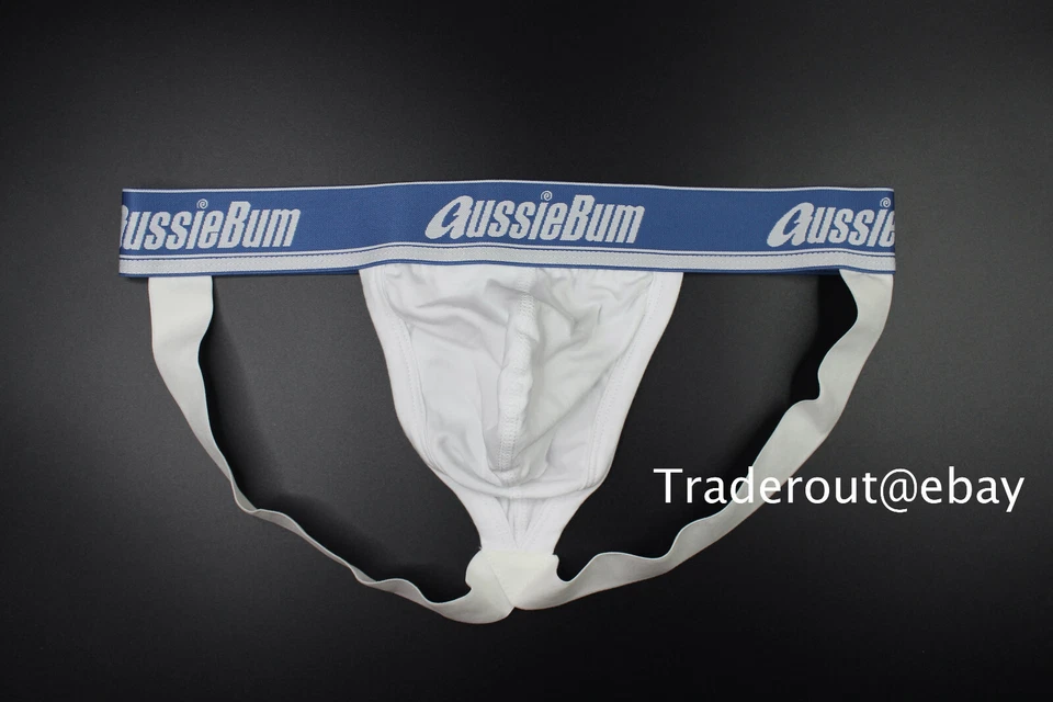 aussieBum Men white cotton Wonderjock jock strap jockstraps underwear S M L XL - Image 1 of 4
