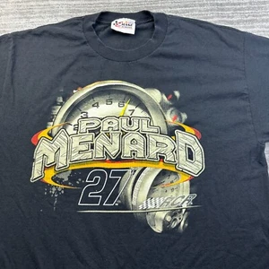 Paul Menard Nascar Shirt Mens Small Black Racing Graphic Casual - Picture 1 of 7
