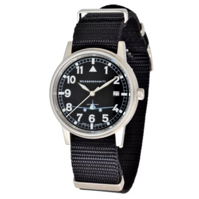 Relógio de quartzo unissex Messerschmitt ME262STs à prova d'água 10 ATM aço inoxidável - Imagem 1 de 3