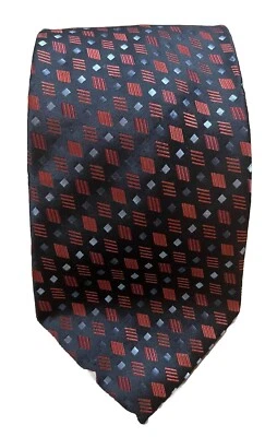 Harv’e Benard de Benard Holtzman 100 % poliéster geométrico, rojo, plateado y negro Foto 1 de 4