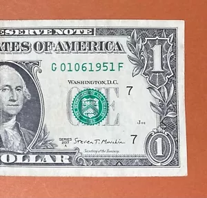 January 6, 1951 ; 1 June 1951 (G 01061951 F) Birthday Note $1 One Dollar Bill - Picture 1 of 3