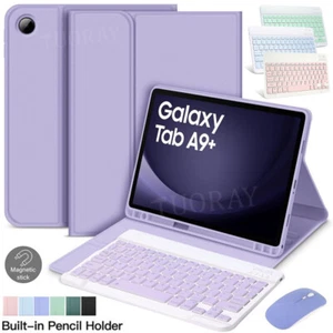 For Samsung Galaxy Tab A9 Plus 11inch Tablet Bluetooth keyboard Case Cover Mouse - Picture 1 of 62