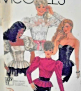 McCall's Vintage Pattern-#8832-Size 8 Misses Asst. Tops-Brooke Shields-After 5 - Picture 1 of 4