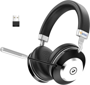 Wantek Kabelloses Headset, Bluetooth-Headset mit Mikrofon USB-Dongle - Afbeelding 1 van 6