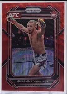 2023 Panini Prizm UFC Muhammad Mokaev Ruby Wave Prizm Rookie Card RC - Bild 1 von 1
