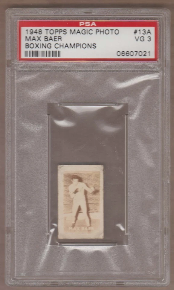 1948 Topps Magic Photo #13A MAX BAER Boxing Card PSA 3 rare! - Image 1 of 1
