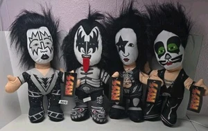 (4) KISS Peluche Stanley Simmons Frehley Criss 2012 Juego Completo con Etiquetas Colección - Imagen 1 de 10