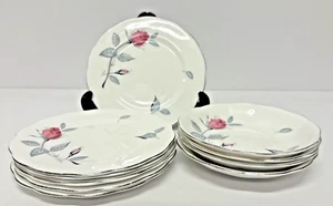 Royal Albert Trent Rose Bone China 6 Side Plates & 4 Saucers gilt edge Spares - Picture 1 of 7