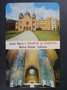 Norte Dame Indiana Saint Mary's Church of Loretto Vintage Farbpostkarte 1950er - Bild 1 von 2