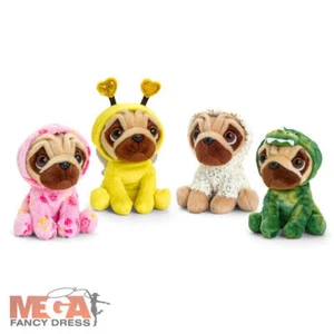 Official Pugsley with Outfit Cute Pug Plushie Kids Toys Fun Bee Dinosaur Pink