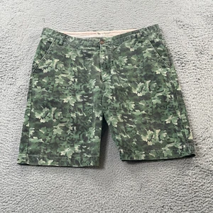 Abercrombie Fitch Mens Chino Shorts Floral Camo Size 34 Green 10" - Picture 1 of 10