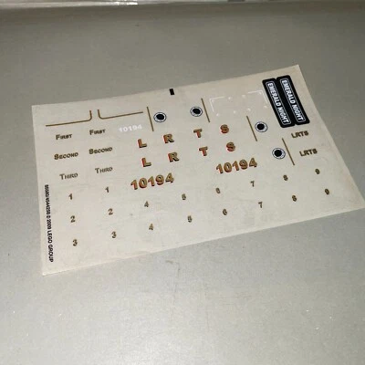 乐高火车原装未使用贴纸来自翡翠夜套装 10194 — 第 1/4 张图片