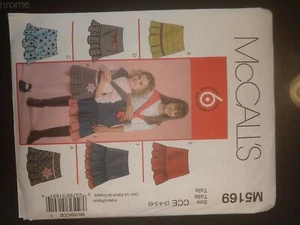 McCall's Pattern seis gran look m5169 cce 3-6 faldas niñas sin cortar - Imagen 1 de 2