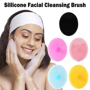 Silicone Facial Cleansing Brush Shefave Face Scrubber Exfoliator Massager L2J2 - Picture 1 of 14