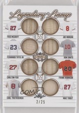 2021 Leaf Lumber Legendary Lineup Relics /25 Fred McGriff Joe Morgan Ron Santo