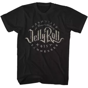Jelly Roll 100 Percent Authentic 615 Nashville TN Men's T Shirt Country Music - Picture 1 of 5