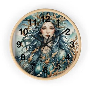 Abstrakte weibliche sexy Frauen Kunst keuchende Wanduhr alle Holzrahmen kurven Linien - Bild 1 von 19