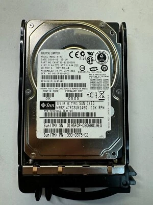 SUN 390-0375-02 MBB2147RCSUN146G 146GB SAS 2.5" 10.0K RPM HDD - Image 1 of 4