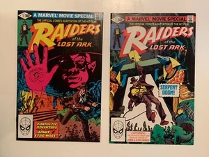 INDIANA JONES - RAIDERS OF THE LOST ARK #1 & #2 NM 1981 COPPER AGE MARVEL - Picture 1 of 2